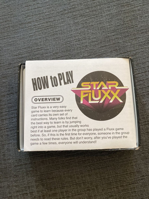 Star Fluxx Card Game by Looney Labs - 100% Complete CIB