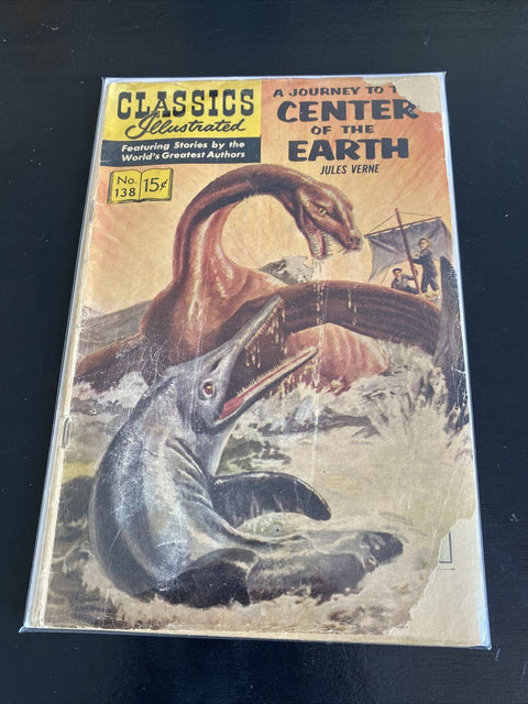 Classics Illustrated No. #138 A Journey To The Center Of The Earth - 1957 Comic