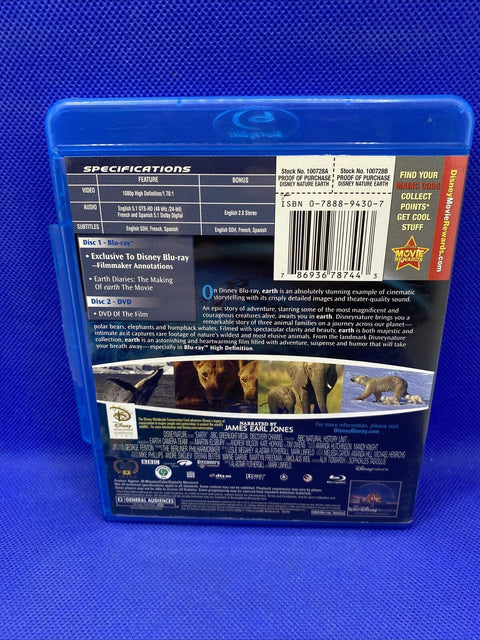 Disneynature - Earth (Blu-ray + DVD 2-Disc, 2009) Tested!