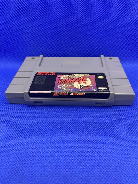 Taz-Mania (Super Nintendo, 1993) Authentic SNES Cartridge Only - Tested!