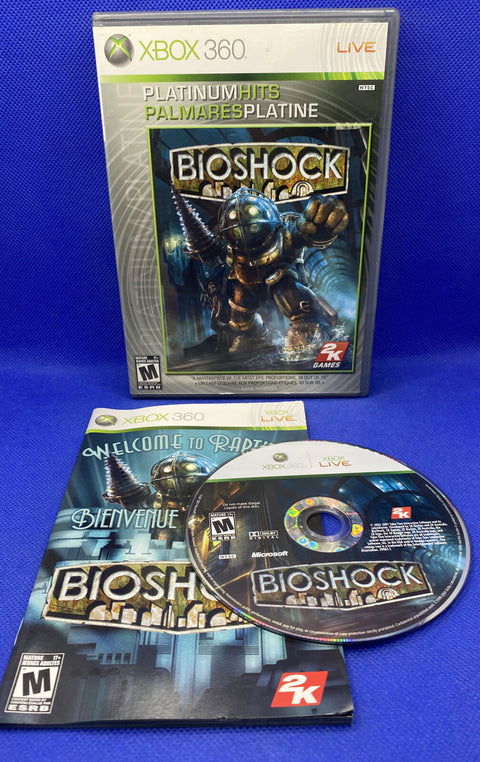 Bioshock (Xbox 360, 2007) Platinum Hits - CIB Complete - Tested!