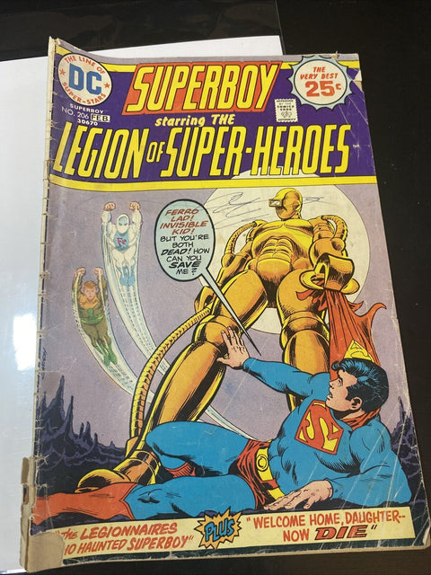 Superboy Starring The Legion Of Super-Heroes # No. 206 1975 - DC Comics