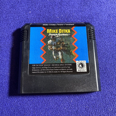 Mike Ditka's Power Football (Sega Genesis, 1991) Authentic CIB Complete - Tested