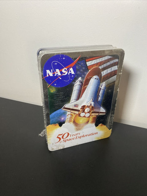 NEW! NASA 50 Years Of Space Exploration 5 DVD Tin Box Set 2005 - Sealed!