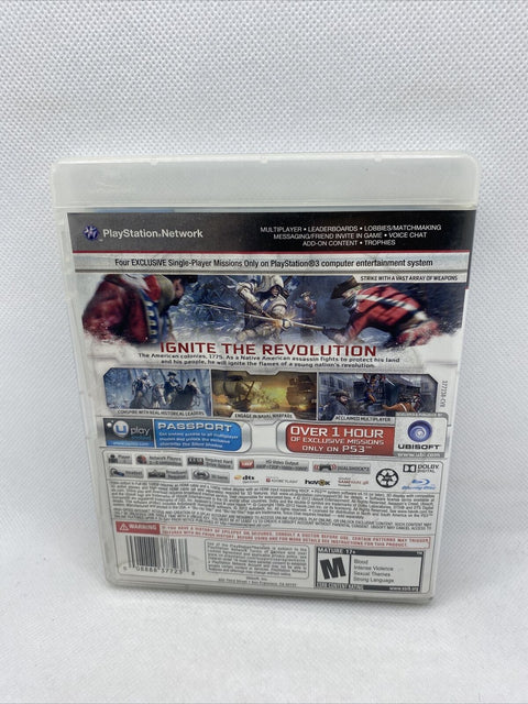 Assassin's Creed III 3 - Walmart Edition (Sony PlayStation 3, 2012) PS3 Complete