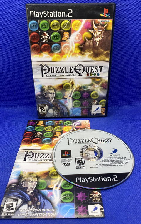 Puzzle Quest Challenge of the Warlords (Sony PlayStation 2, 2007) PS2 Complete