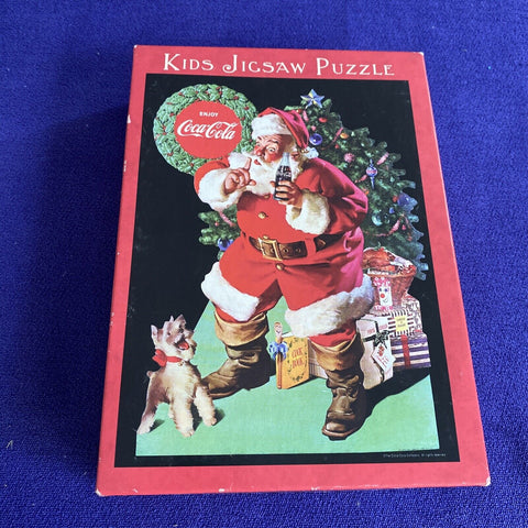 Vintage Hallmark Coca-Cola Coke Christmas Santa Kids Jigsaw Puzzle 60 Pieces