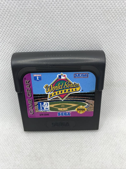 World Series Baseball (Sega Game Gear, 1993) Authentic Game Cartridge w/ Manual!