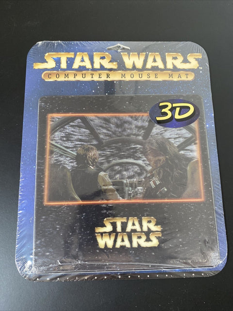 NEW! Official Star Wars 3D Computer Mouse Pad Mat 8” X 8” - Han Solo + Chewbacca