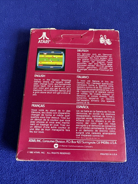 NEW! Demons to Diamonds (Atari 2600, 1982) Factory Sealed! *Box Fade On Side*