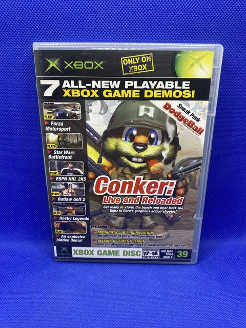 Original Microsoft Xbox Demo Disc - Conker: Live and Reloaded - #39 Holiday 2004