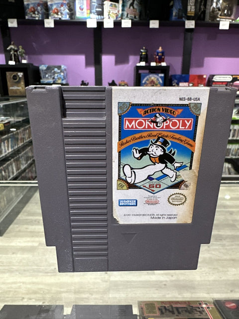 Monopoly (Nintendo NES, 1991) Authentic Cartridge Only - Tested!