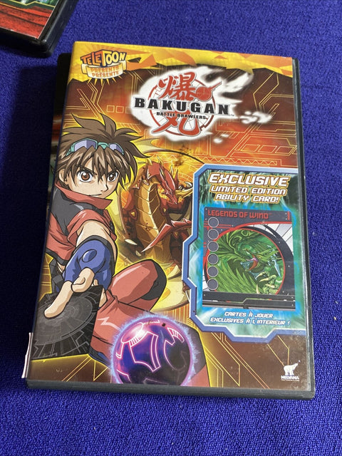 Lot of 3 Bakugan DVDs - Volume 2, 4 + 6 Steelbook - Tested!