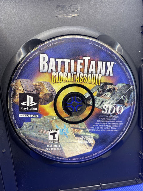 BattleTanx: Global Assault (Sony PlayStation 1, 2000) PS1 Disc Only - Tested!