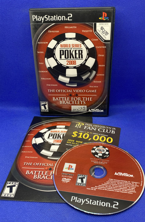 World Series of Poker 2008 Battle for the Bracelets (PlayStation 2 PS2) Complete