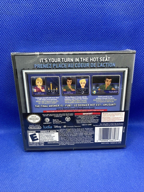 NEW! Who Wants to Be a Millionaire (Nintendo DS, 2010) Factory Sealed!