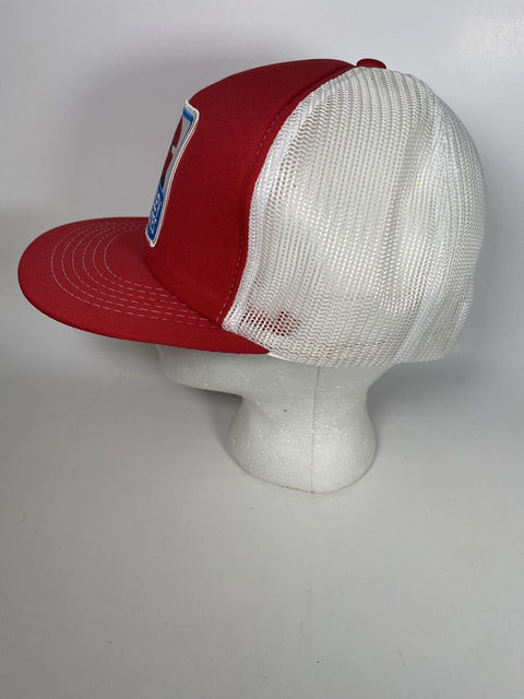 Vintage Gormley Aggregates Red Snapback Cap - Patch + Mesh Trucker Hat