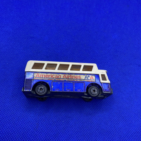 1977 Matchbox Superfast England #65 Airport Coach American Airlines 1:64