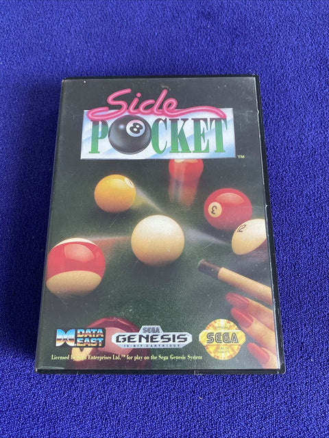 Side Pocket (Sega Genesis, 1992) Authentic CIB Complete - Tested!