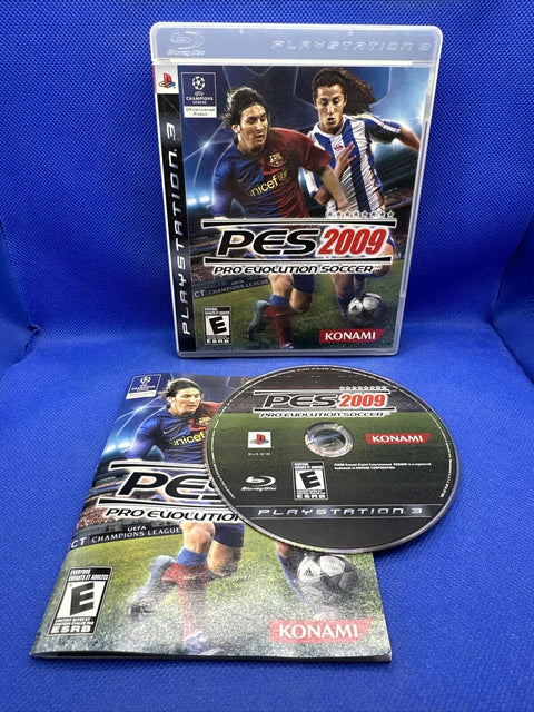 Pro Evolution Soccer 2009 (Sony PlayStation 3, 2008) PS3 CIB Complete - Tested!