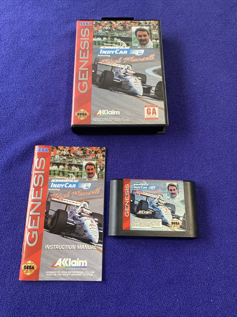 Newman Haas IndyCar Featuring Nigel Mansell (Sega Genesis) Complete, Tested!