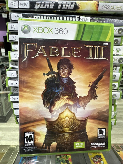 NEW! Fable III 3 (Microsoft Xbox 360, 2010) Factory Sealed