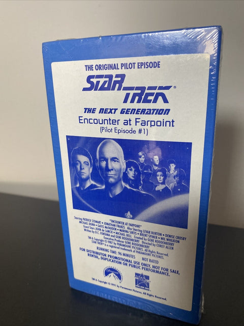 PROMO COPY - Star Trek The Next Generation Pilot Episode #1  1991 VHS Paramount