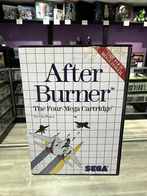 After Burner (Sega Master System 1988) SMS CIB Complete Tested!