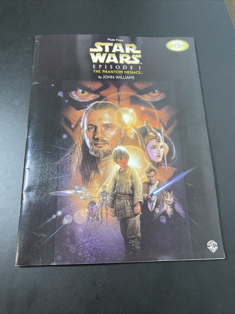 Music From Star Wars Episode 1 By John Williams - Sheet Music Book w/ Poster!