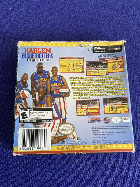 Harlem Globetrotters World Tour (Nintendo Game Boy Advance, 2006) GBA Complete