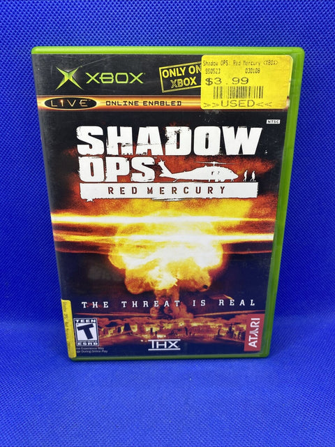 Shadow Ops: Red Mercury (Microsoft Original Xbox, 2004) CIB Complete - Tested!