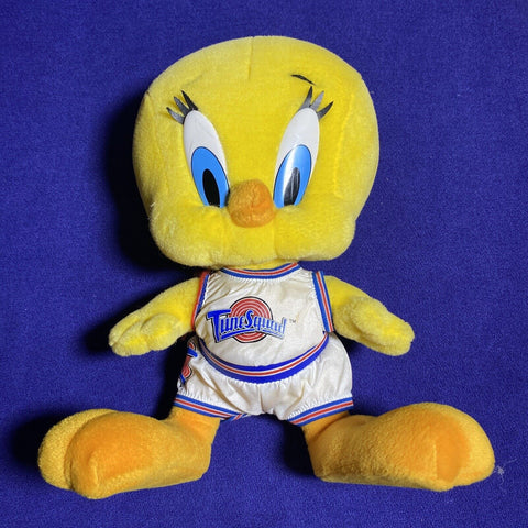 Vintage Tweety Bird Tune Squad Space Jam 12" Plush Looney Tunes 1996