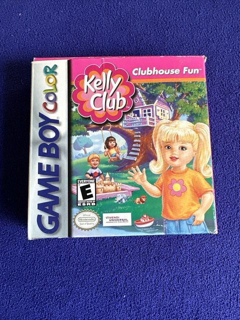 Barbie Kelly Club: Clubhouse Fun (Nintendo Game Boy Color) GBC Complete In Box