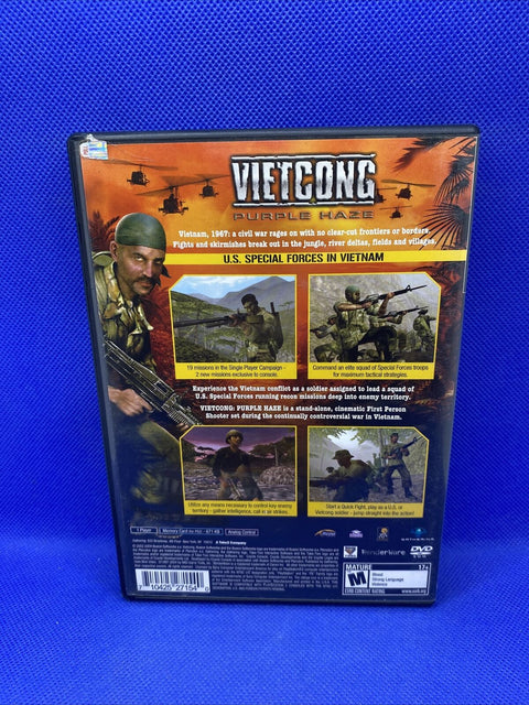 Vietcong: Purple Haze (Sony PlayStation 2, 2004) PS2 CIB Complete - Tested!