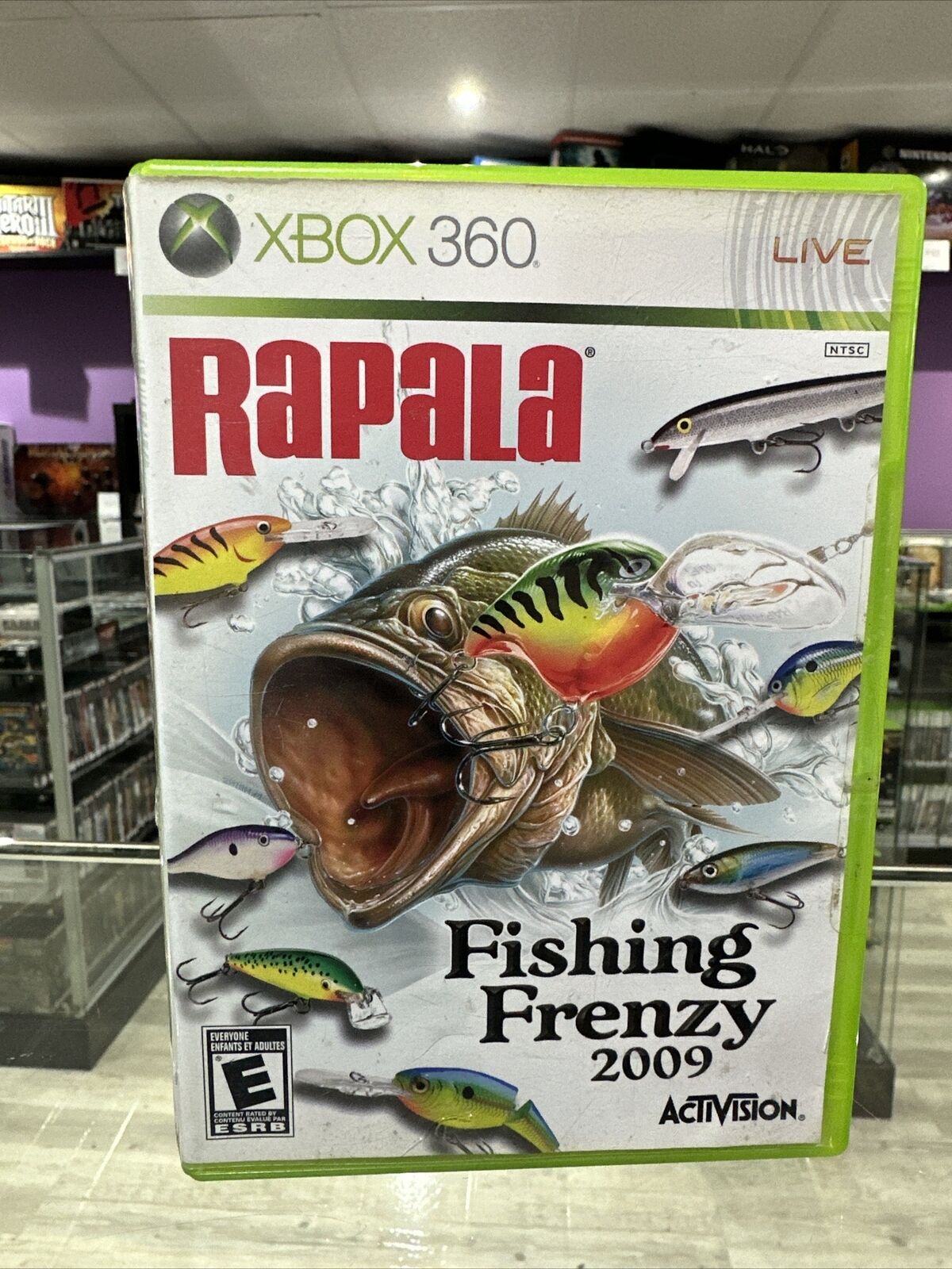 Rapala: Fishing Frenzy 2009 (Microsoft Xbox 360, 2008) Complete Tested