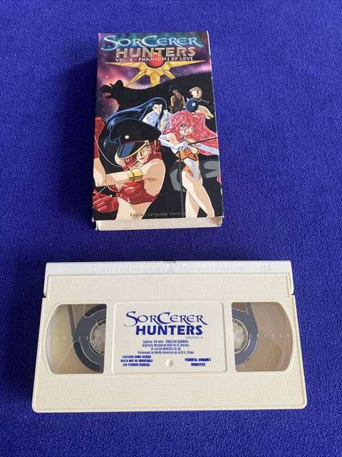 Sorcerer Hunters - Vol. 4: Phantoms of Love (VHS, 1999) Anime English Version