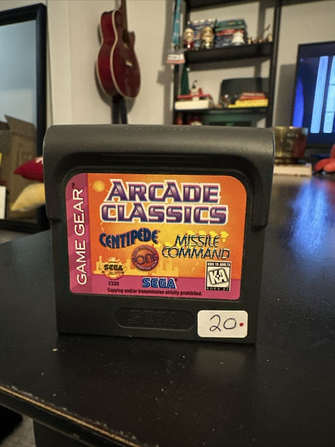 Arcade Classics (Sega Game Gear, 1996) GG Authentic Cartridge Only - Tested!