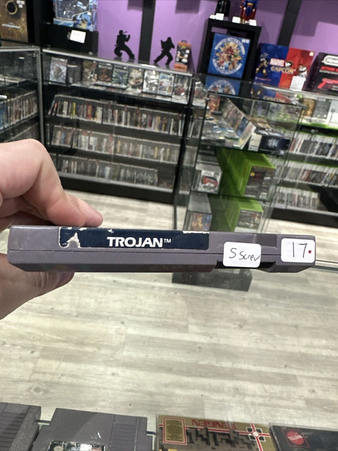 Trojan 5-Screw (Nintendo NES, 1989) Authentic Cartridge Only - Tested!