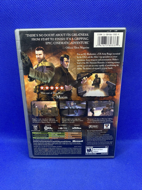 Return to Castle Wolfenstein: Tides of War (Microsoft Original Xbox) Complete!