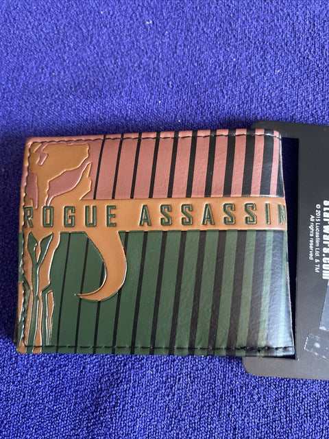 NEW! Star Wars Rogue Assassin Boba Fett Bi Fold Wallet - NWT Official Disney