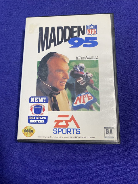 Huge Lot of 6 NFL Football Madden Games for Sega Genesis - Boxed + Tested