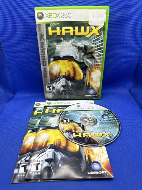 Tom Clancy's H.A.W.X (Microsoft Xbox 360, 2009) Hawx CIB Complete - Tested!