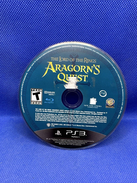 Lord of the Rings Aragorn's Quest (Sony PlayStation 3, PS3) Complete Tested!