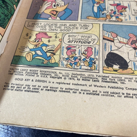 Lot Of 3 Vintage Gold Key Comics 1970s - Woody Woodpecker # 131, 149, 151