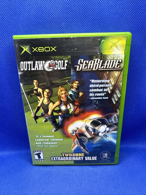 Outlaw Golf/SeaBlade Two-for-One (Microsoft Original Xbox, 2002) OG Xbox Tested