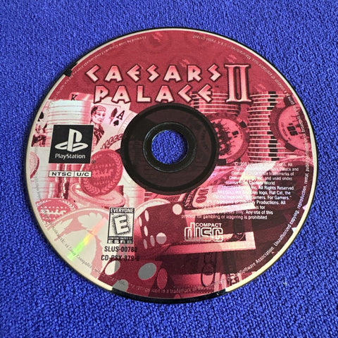 Caesars Palace II 2 (Sony PlayStation 1, 1998) PS1 Disc Only - Tested!