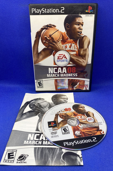 NCAA March Madness 08 (Sony PlayStation 2, 2007) PS2 CIB Complete Tested!