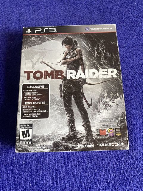 Tomb Raider w/ The Beginning Comic (Playstation 3) PS3 Complete Big Box Tested