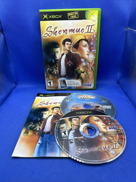 Shenmue II 2 (Microsoft Original Xbox, 2002) Complete w/ DVD - Tested!