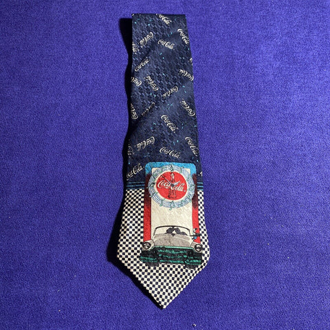 VTG Coca Cola Retro Diner Jukebox Classic Car Music Novelty Neck Tie Necktie